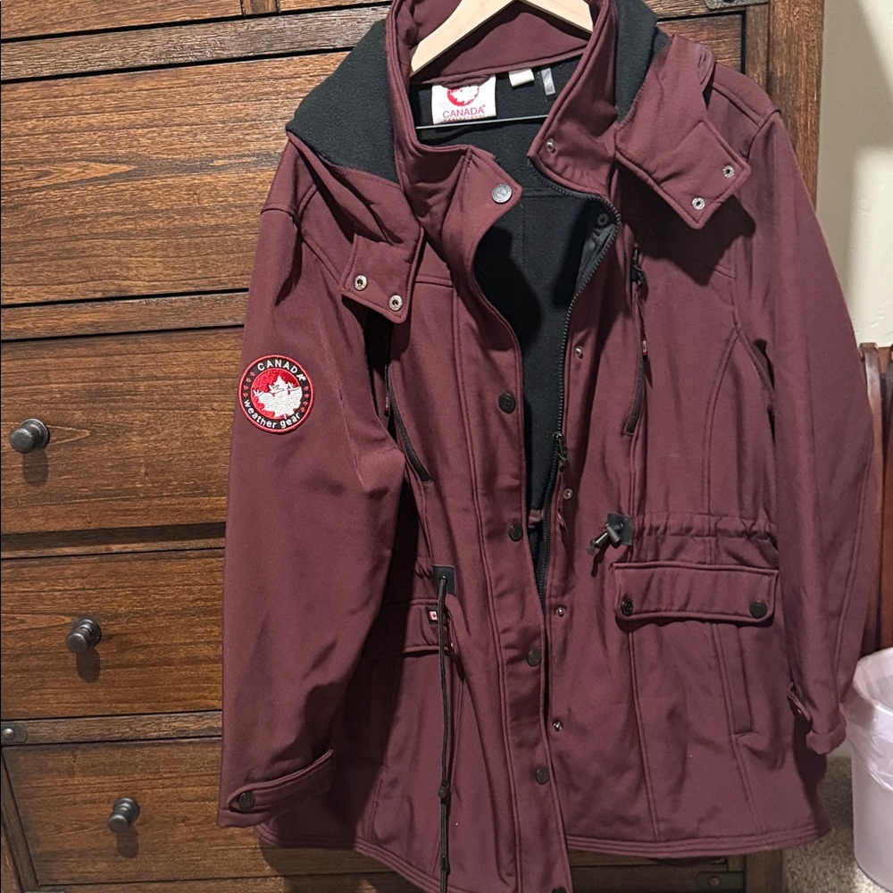 Canada Goose Women's Deep Red Ski Jacket
